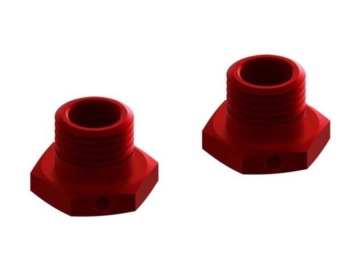 Arrma ARA311035 - Aluminum Wheel Hex 17mm 14.6mm Thick Red