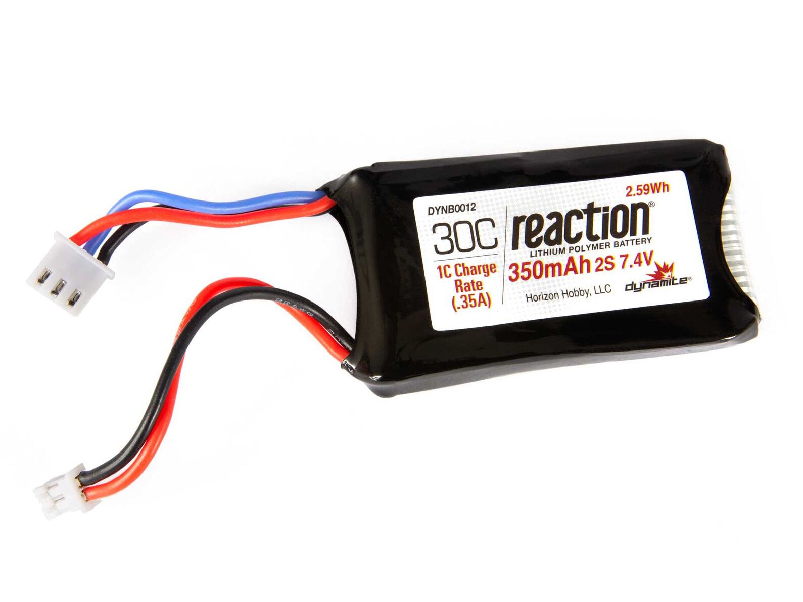 Dynamite DYNB0012 - 7.4v 350mAh 2S LiPo Battery: PH 2.0