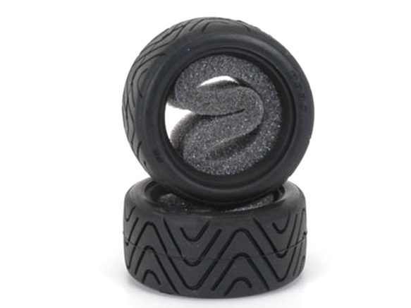 Pit Shimizu PS-SM-F - Treaded Tyres, Hard V2 (Tamiya, ABC Mini)