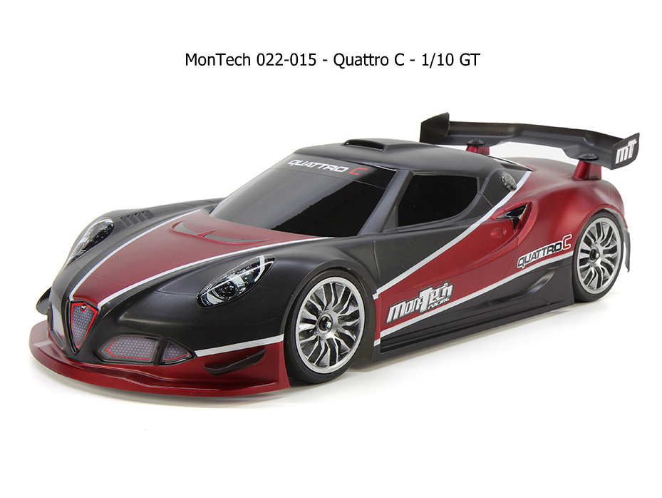 MonTech 022-015 -  Quattro C - 1/10 GT Body