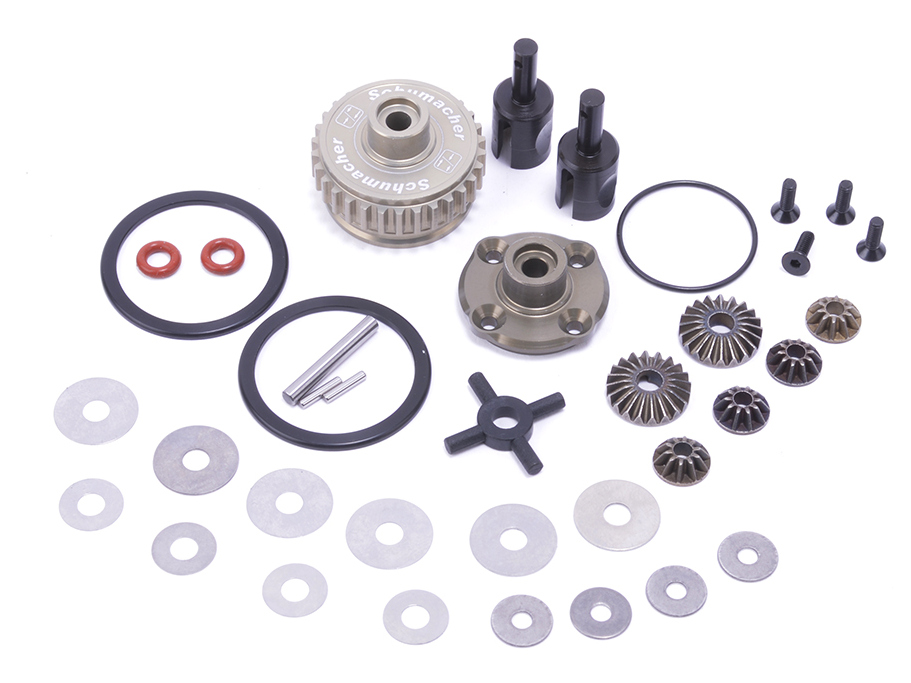 Schumacher U8391 - Alloy Diff Complete V2 Rear (L1 EVO, L1R)