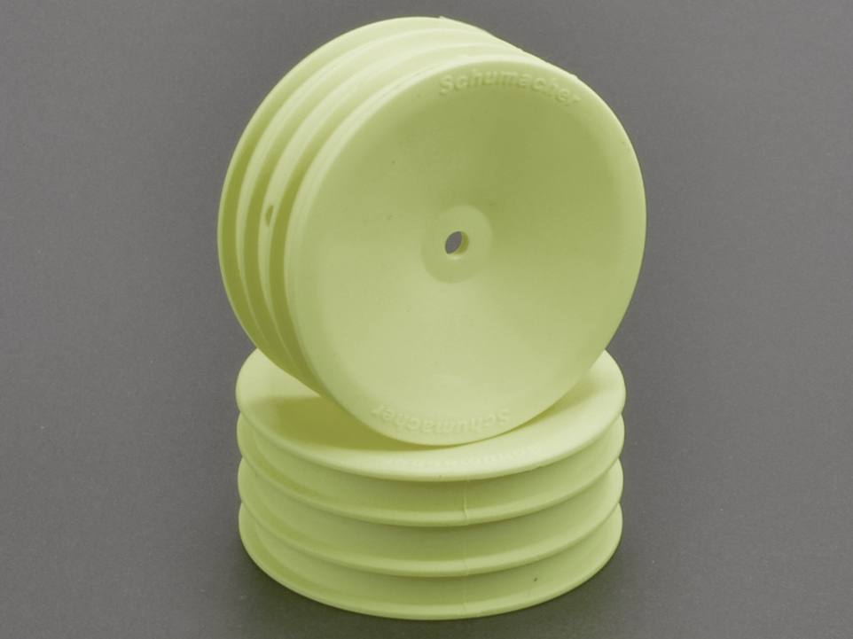 Schumacher U7456 - Wheel Front Med 2WD - Neon Yellow V2