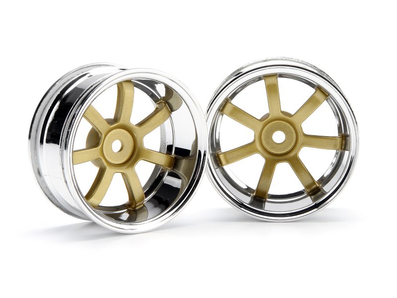 HPI 3321 - 26mm Wheel Rays Gram Lights 57S-Pro Chrome/Gold, 9mm Offset