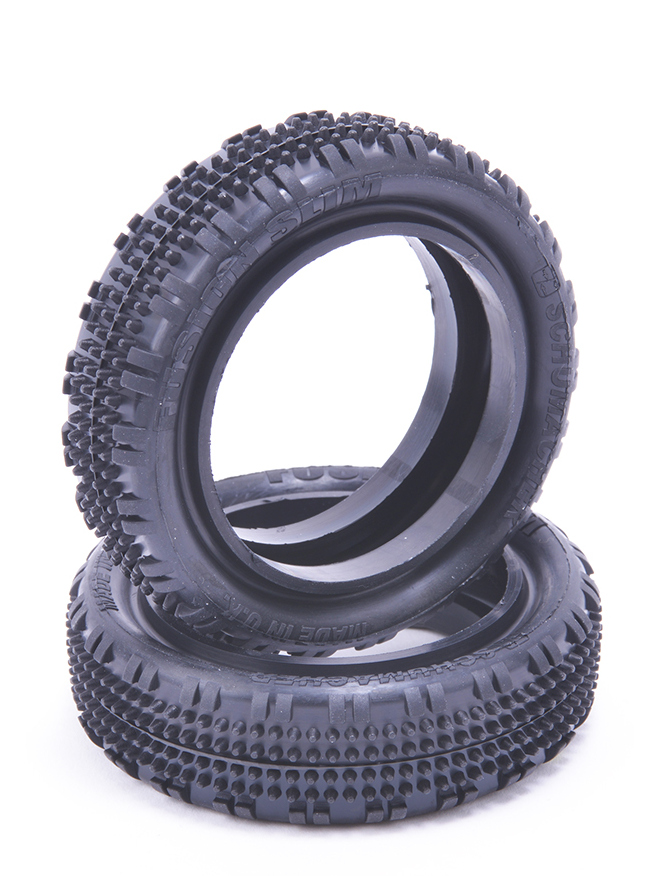Schumacher U6901 - Fusion Slim - 1/10 2WD Tyres, Front, Yellow