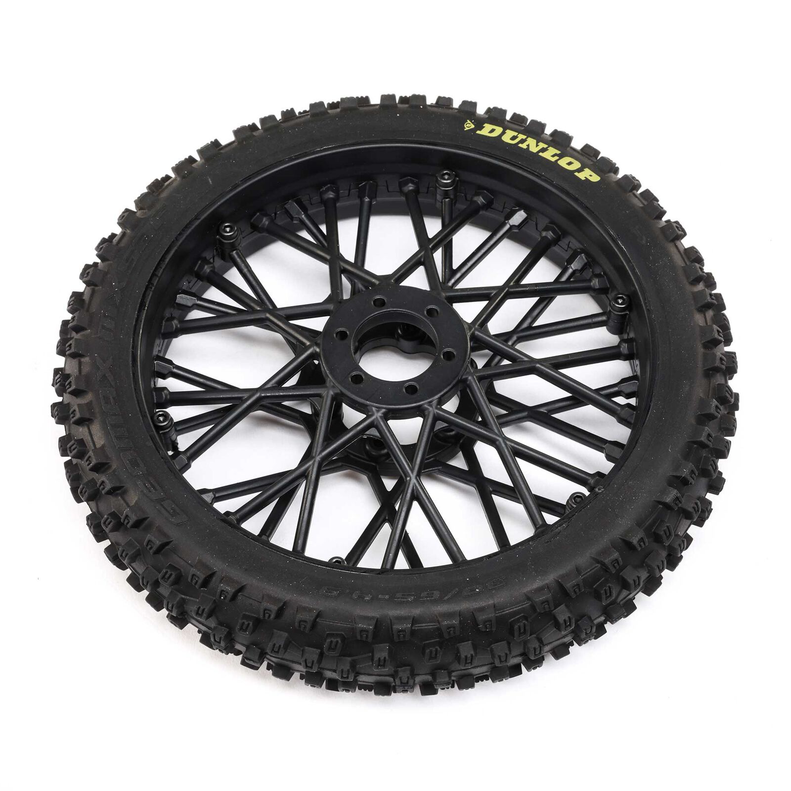 Losi LOS46004 - Dunlop MX53 Front Tire Mounted, Black (Promoto-MX)