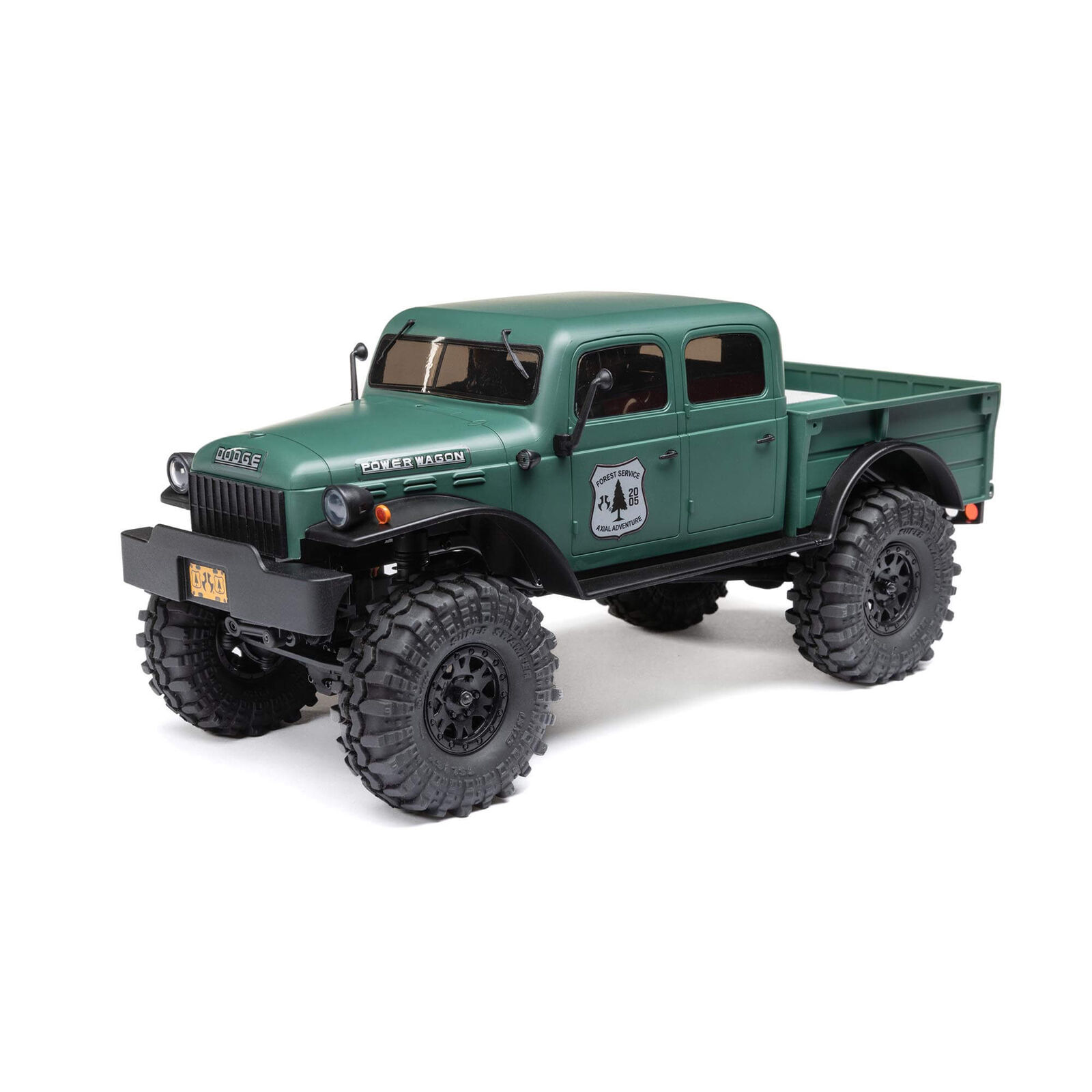 Axial AXI00007T2 - 1/24 SCX24 Dodge Power Wagon 4WD Rock Crawler Brushed RTR, Green