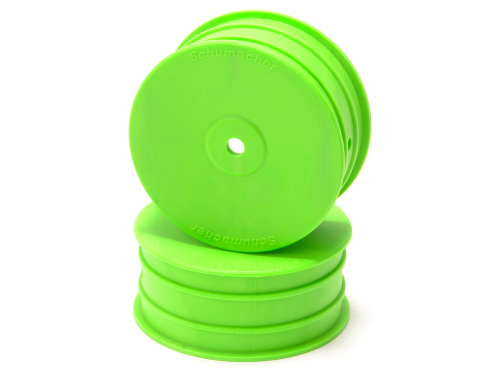 Schumacher U8688 - Wheel; Hex Front - Green - 4WD - 