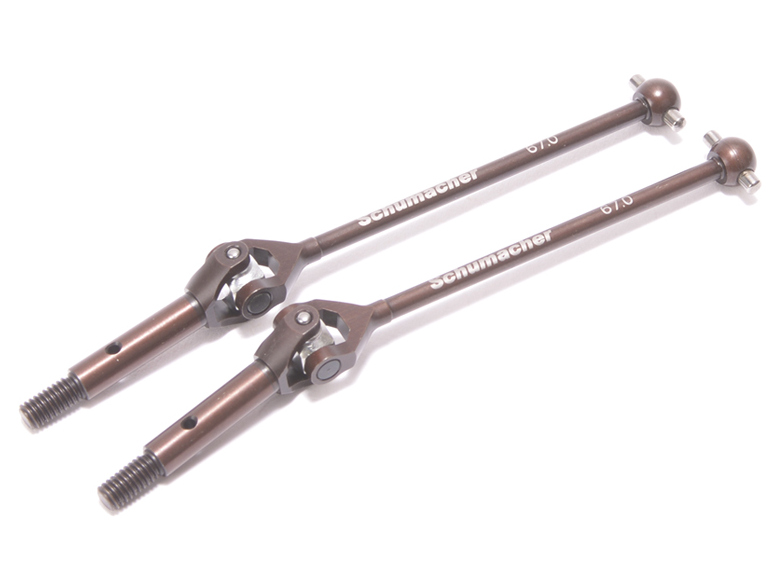 Schumacher U8704 - UJ Rear Driveshaft -2mm (L1R)