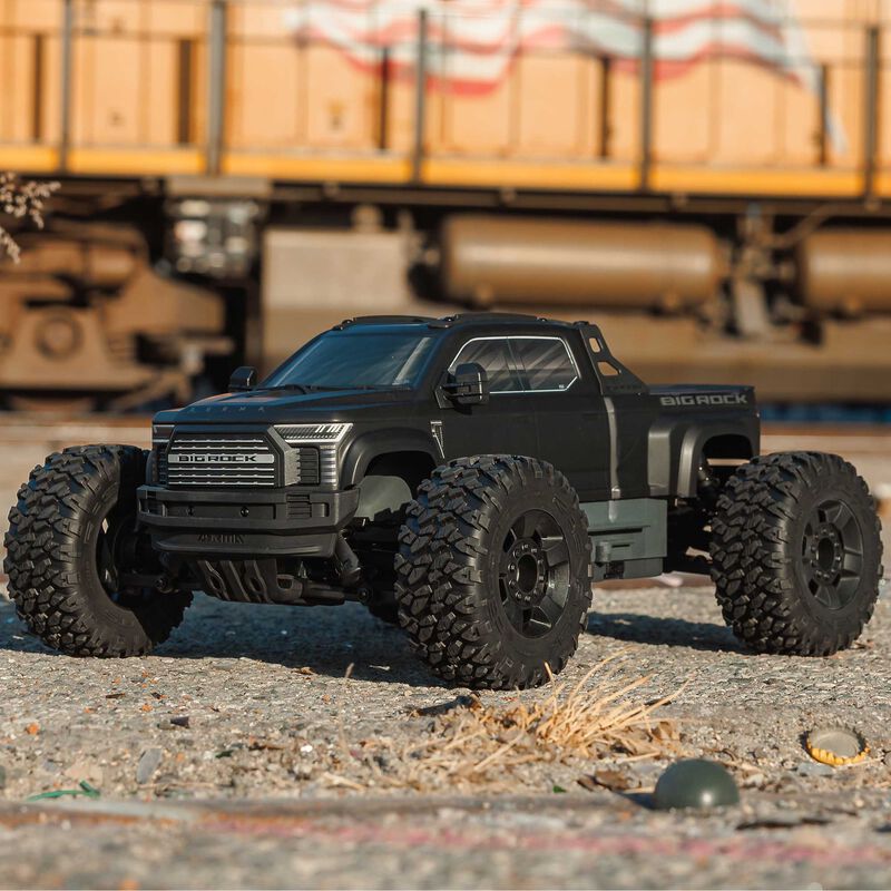 Arrma ARA4312V4T1 - 1/10 BIG ROCK 223S DSC 4X4 RTR Brushless Monster Truck, Black