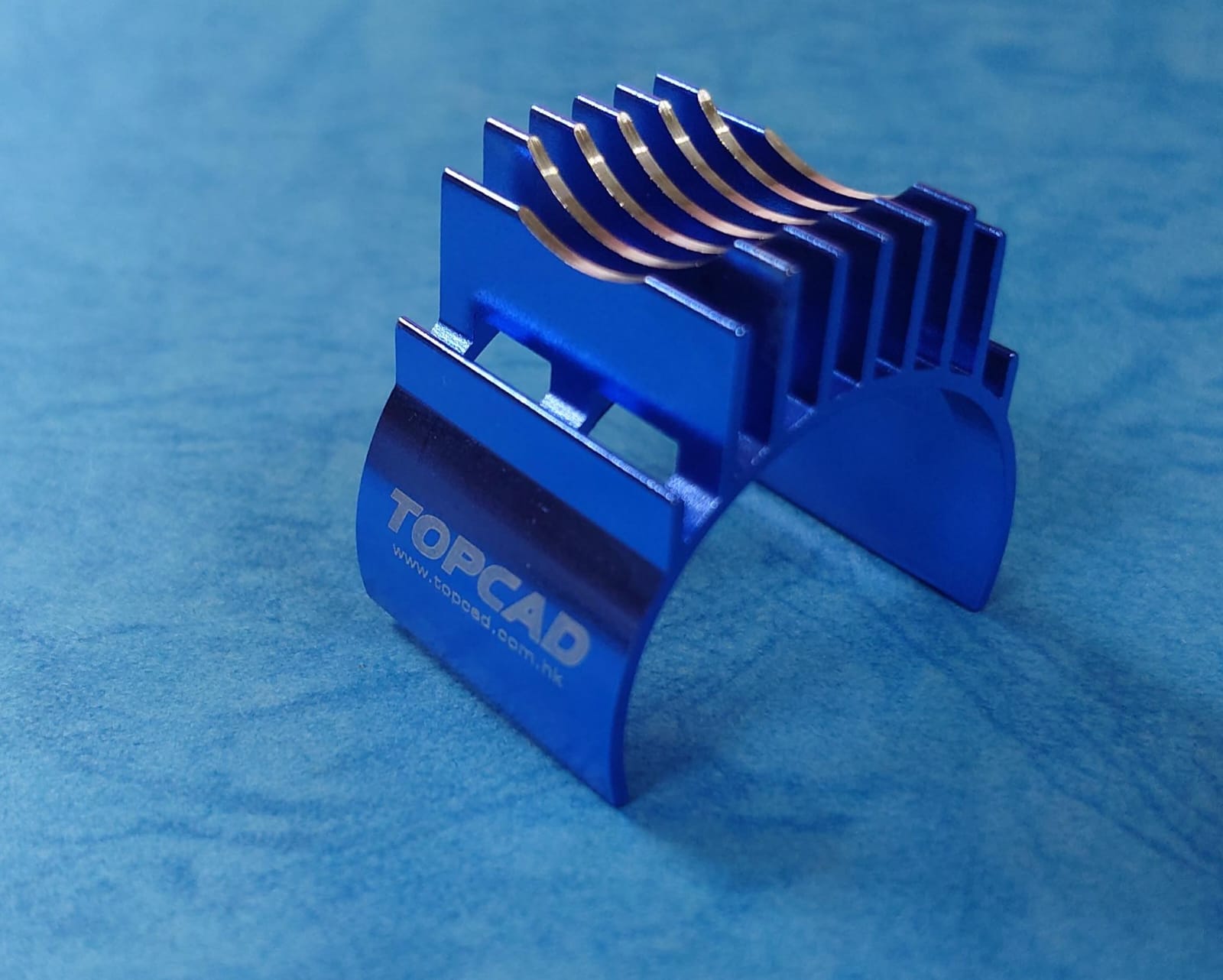 TopCad HS-540B - Aluminum 540 Motor Heatsink, Blue