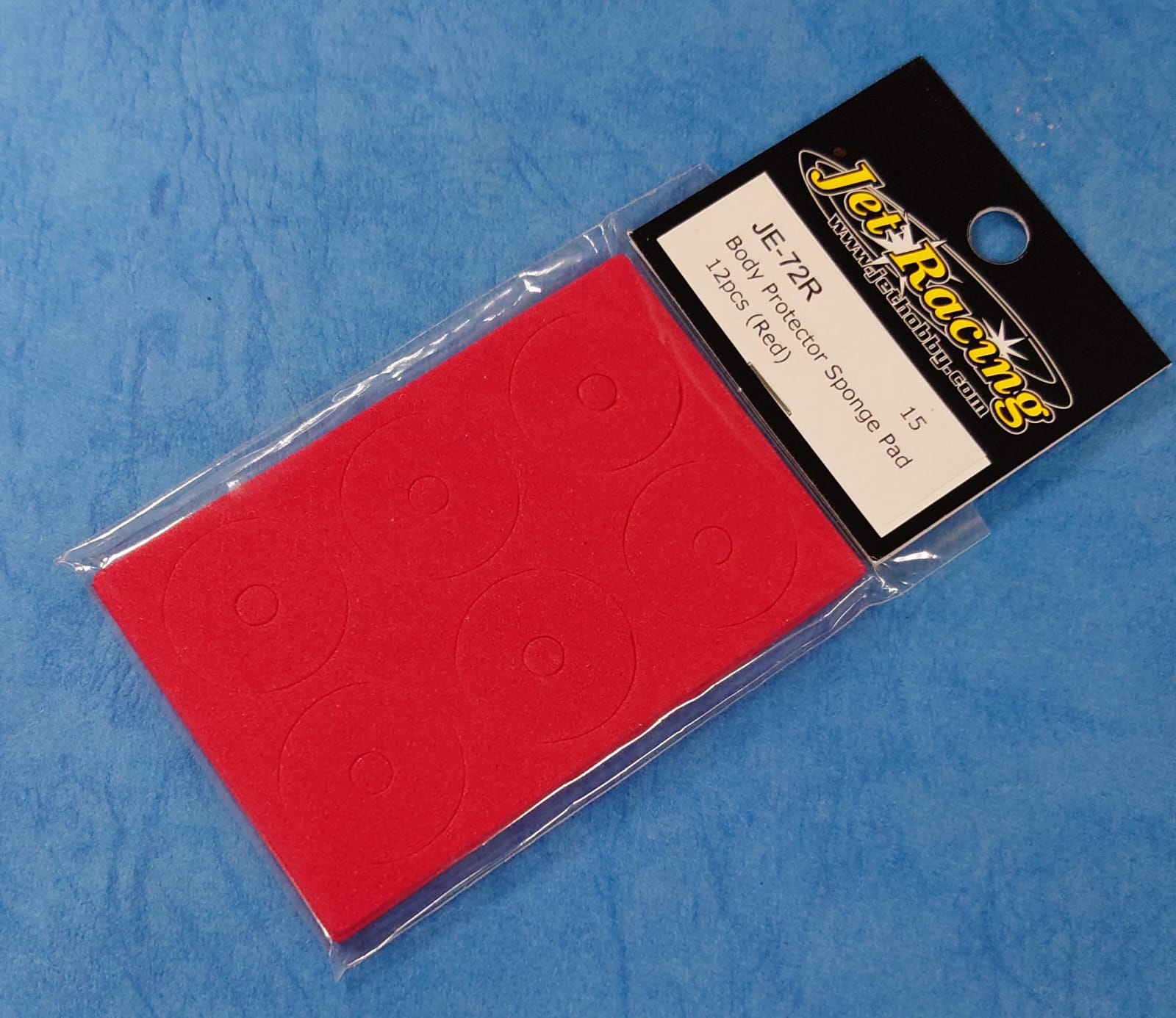 Jet Racing JE-72R - Body Protector / Sponge Pad 12pcs, Red