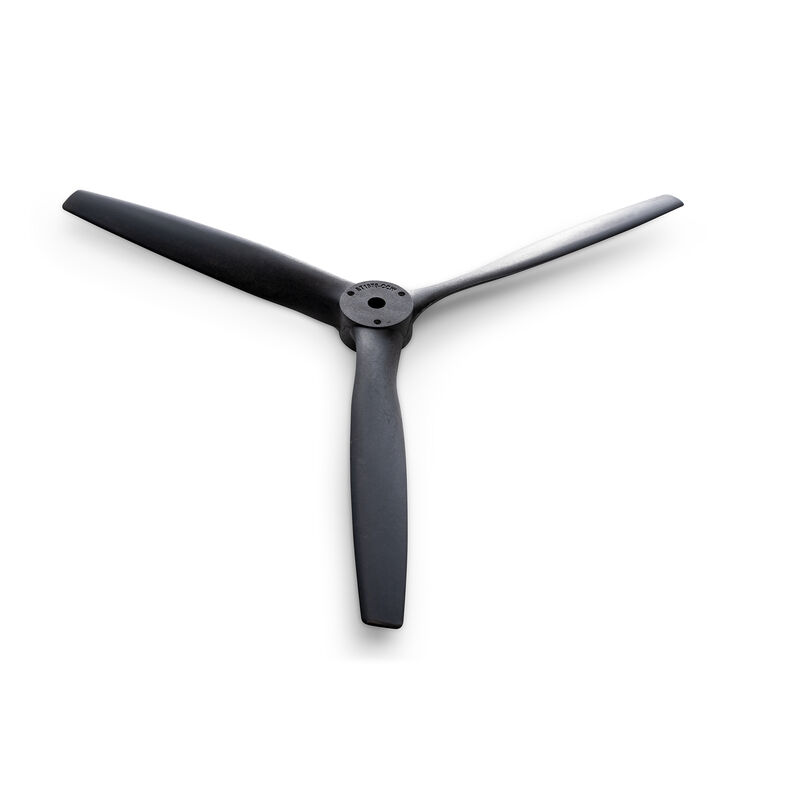 E-flite EFLP10073BCC - 10x7 3-Blade Propeller, CCW (Green Adapter)