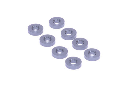 Schumacher U9518 - Alloy Grey Wishbone Spacer 2.0mm (Mi10)
