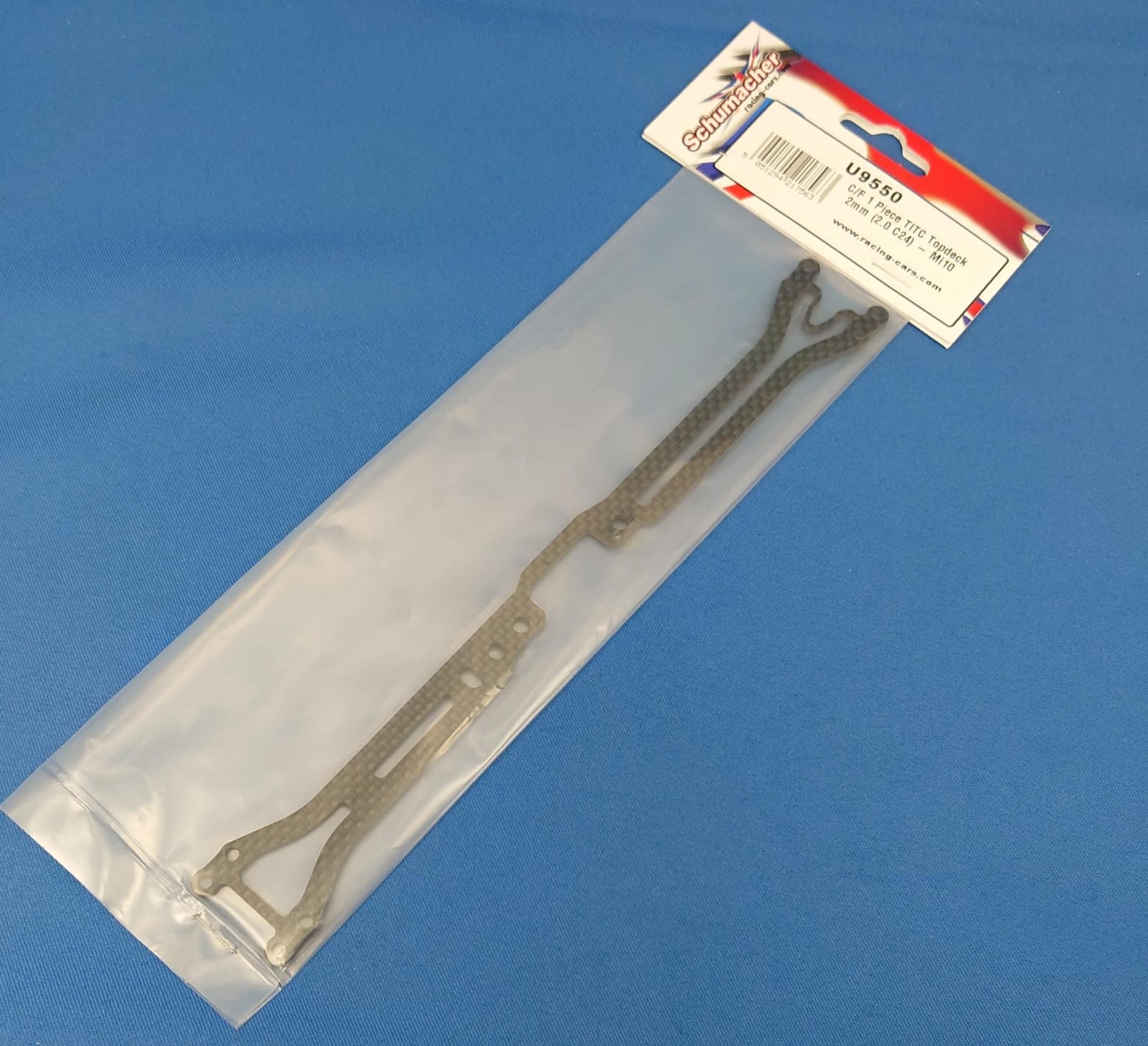 Schumacher U9550 - C/F 1 Piece TITC Topdeck 2mm (2.0 C24) (Mi10)